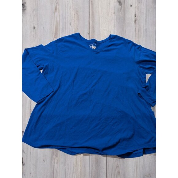 BUNDLE ONLY JMS Just My Size Womens Plus Size T-Shirt 4X 26W 28W Blue Tee Top - Picture 1 of 7